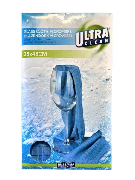 Ultra Clean Lasinpuhdistusliina mikrokuitu